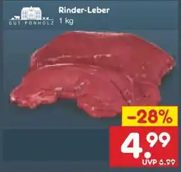 Netto Marken-Discount GUT PONHOLZ Rinder-Leber Angebot