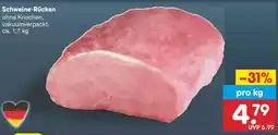 Netto Marken-Discount Schweine-Rücken Angebot