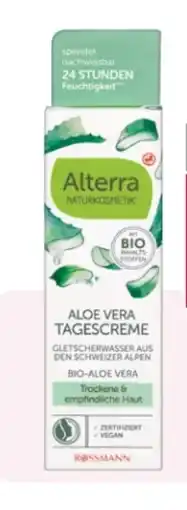Rossmann Alterra Tagescreme Bio-Aloe Vera Angebot