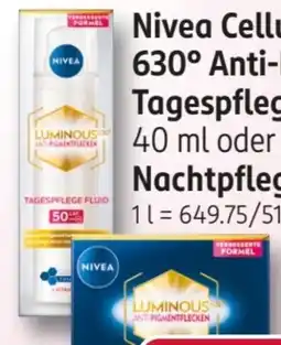 Rossmann Nivea Cellular Luminous Tagespflege Fluid Angebot
