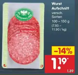 Netto Marken-Discount Wurst Aufschnitt Angebot