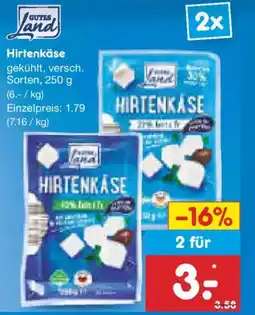 Netto Marken-Discount GUTES Lund Hirtenkäse Angebot