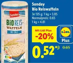Lidl Sondey Bio Reiswaffeln Angebot