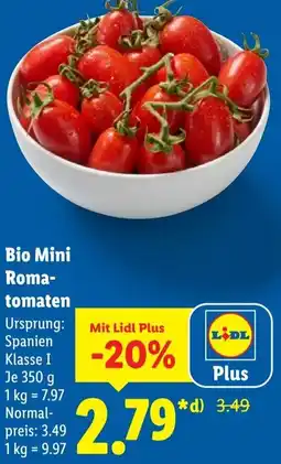 Lidl Bio Mini Romatomaten Angebot