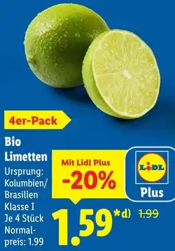 Lidl Bio Limetten Angebot