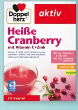Rossmann Doppelherz Heiße Cranberry + Vitamin C Zink Angebot
