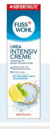 Rossmann Fusswohl Urea Intensivcreme Angebot