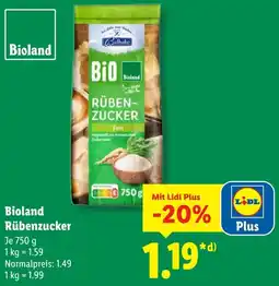 Lidl Bioland Rübenzucker Angebot