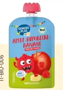 Rossmann Genuss Plus Kids Bio Quetschbeutel Angebot