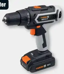B1 Discount Baumarkt Meister Werkzeug Akku-Bohrschrauber MAS18-V1 Angebot