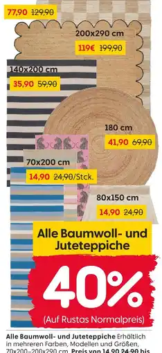 Rusta Baumwoll- und juteteppiche Angebot