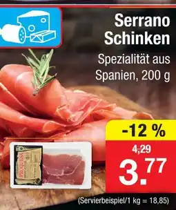 Zimmermann Serrano schinken Angebot