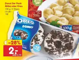 Netto Marken-Discount Donut 2er Pack Milka oder Oreo Angebot