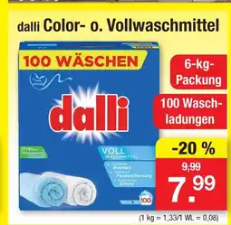Zimmermann Dalli color- o. vollwaschmittel Angebot