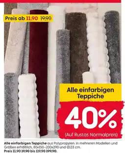 Rusta Alle einfarbigen teppiche Angebot