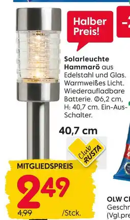 Rusta Solarleuchte hammarö Angebot