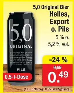 Zimmermann 5,0 original helles, export o. pils Angebot