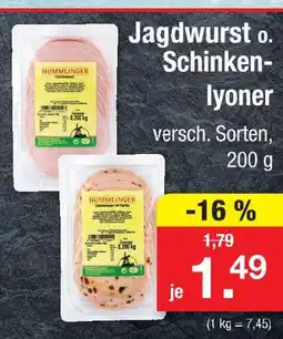 Zimmermann Hümmlinger jagdwurst Angebot