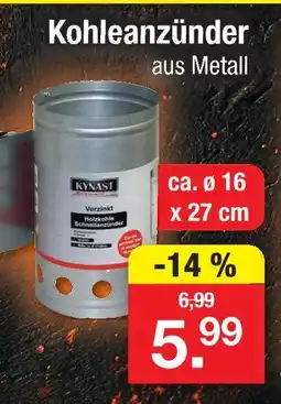 Zimmermann Kohleanzünder aus metall Angebot