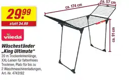 toom Baumarkt Vileda wäscheständer king ultimate Angebot