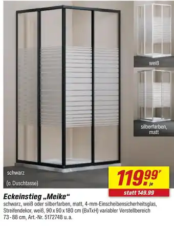toom Baumarkt Eckeinstieg meike Angebot
