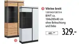 Zurbrüggen Vitrine breit Angebot