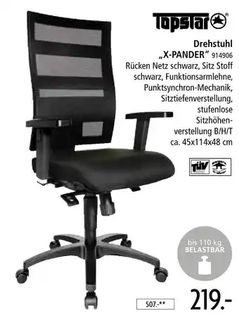 Zurbrüggen Topstar drehstuhl x-pander Angebot