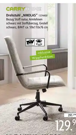 Zurbrüggen Carryhome drehstuhl nikolas Angebot