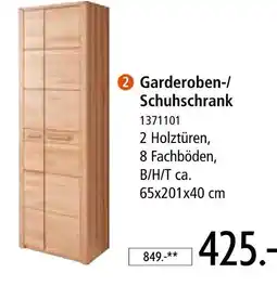 Zurbrüggen Garderoben-/schuhschrank Angebot