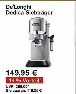 Edeka De'longhi Dedica Siebträger Angebot