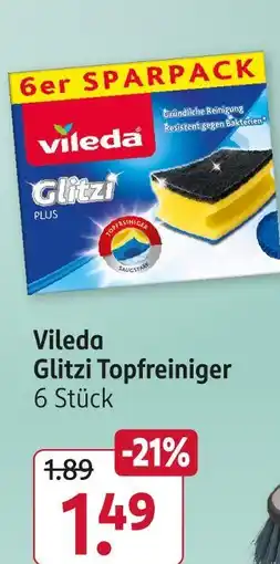Rossmann Vileda glitzi topfreiniger Angebot