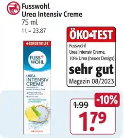Rossmann Fusswohl urea intensiv creme Angebot