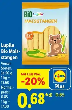 Lidl Lupilu Bio Maisstangen Angebot