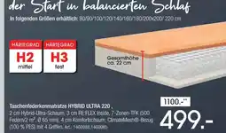 Zurbrüggen Taschenfederkernmatratze hybrid ultra 220 Angebot