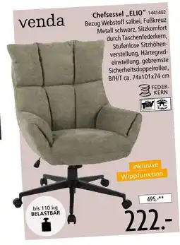 Zurbrüggen Venda chefsessel elio Angebot