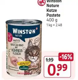 Rossmann Winston nature katze pastete Angebot