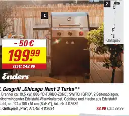 toom Baumarkt Enders gasgrill „chicago next 3 turbo“ Angebot
