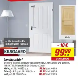 toom Baumarkt Kilsgaard landhaustür kiefer Angebot