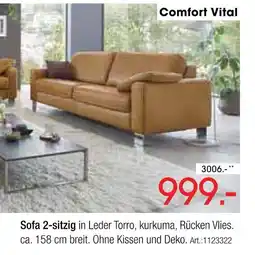 Zurbrüggen Comfort vital sofa 2-sitzig Angebot