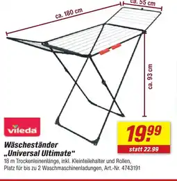 toom Baumarkt Vileda universal ultimate wäscheständer Angebot