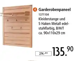 Zurbrüggen Garderobenpaneel Angebot