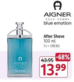 Rossmann Aigner blue emotion after shave Angebot
