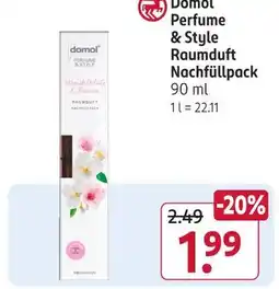 Rossmann Domol perfume & style raumduft nachfüllpack Angebot