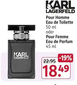 Rossmann Karl lagerfeld pour homme eau de toilette Angebot