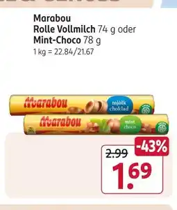 Rossmann Marabou rolle vollmilch Angebot