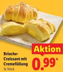 Lidl Brioche Croissant mit Cremefüllung Angebot