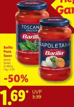 Lidl Barilla Pasta Sauce Angebot