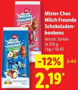 Lidl Mister Choc Milch Freunde Schokoladenbonbons Angebot