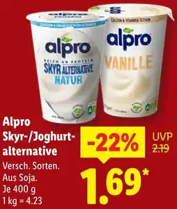 Lidl Alpro Skyr-/Joghurtalternative Angebot
