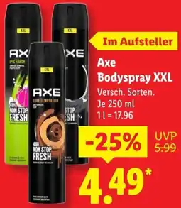 Lidl Axe Bodyspray XXL Angebot